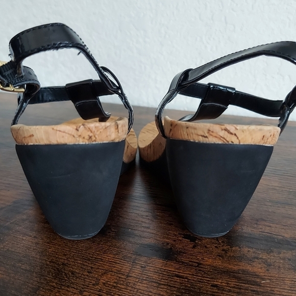 Lauren Ralph Lauren Reeta Cork Wedge Sandal 5-6 - Picture 3 of 11